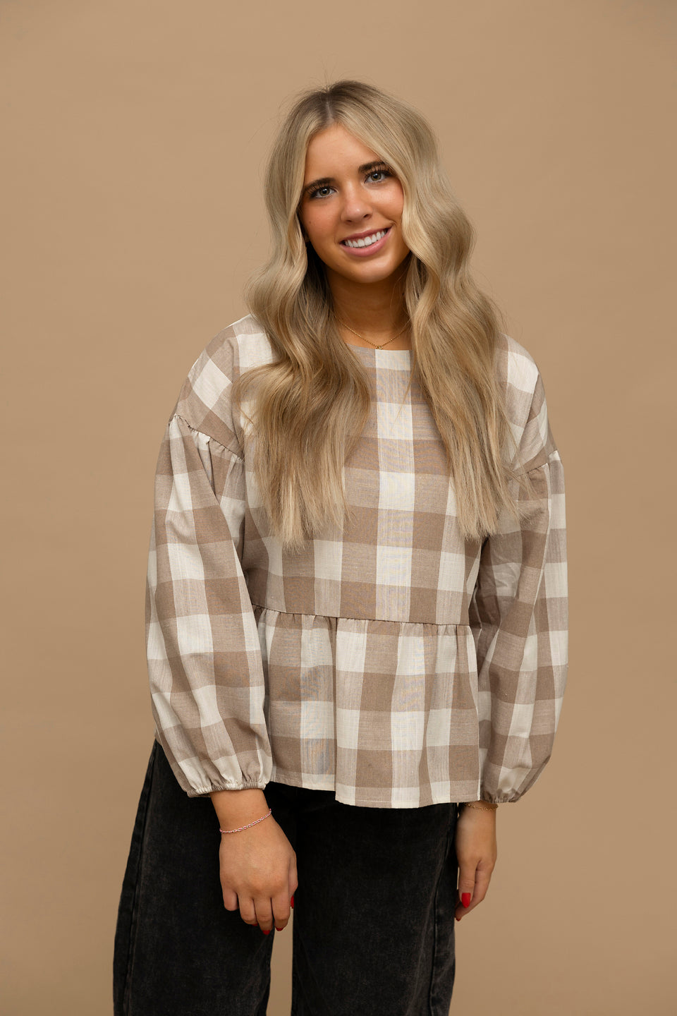Charlette Checkered Blouse